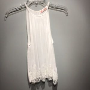 white tank top with lace